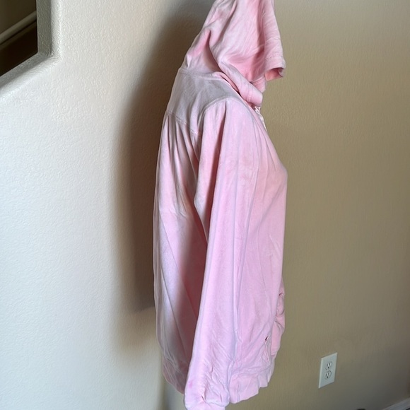 MOtherhood maternity pink velour zip up jacket - Picture 4 of 6